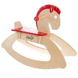 Rocking Horse Ride-on Toy for Children-Classic Wooden Rocker-Helps Develop Strength, Balance and Coordination- Fun for Boys and Girls