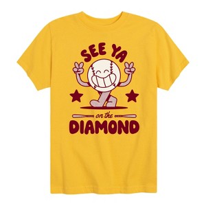 Boys' - Instant Message - See Ya On The Diamond Short Sleeve Graphic T-Shirt - 1 of 4