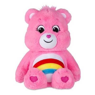 Schylling Care Bears Medium Plush 13" Cheer Bear Stuffed Toy, Multicolor, 1 Count