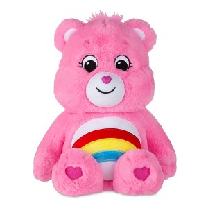 Schylling Care Bears Medium Plush 13" Cheer Bear Stuffed Toy, Multicolor, 1 Count - 1 of 3