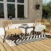 GustoWave 3-Piece Rattan Bistro Set, All-Weather Patio Furniture For Porch/Lawn/Garden - 2 of 4