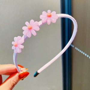 MyKids-Usa Girls 3D Flower & Heart Patched Design Simply Style Headband - 1 of 4