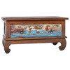 vidaXL Coffee Table End Table Accent Sofa Table Furniture Reclaimed Teak Wood - Multicolor - 2 of 4