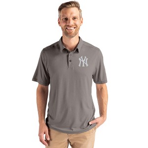 New York Yankees Cutter & Buck Coastline Epic Comfort Recycled Mens Polo - 1 of 1