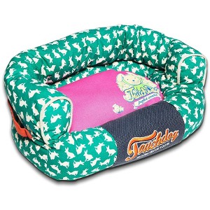 Touchdog Lazy-Bones Rabbit-Spotted Designer Couch Dog Bed - 1 of 2