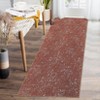 Washable Modern Solid Living Room Rugs, Chenille Non Slip Stain Resistant Floor Carpet for Nursery Dining Room Bedroom - 2 of 4