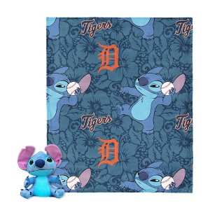 MLB Strike Stitch Hugger Pillow & Silk Touch Throw Blanket Set 40x50 Inches - 1 of 4