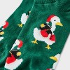 Women's Santa Duck Christmas Low Cut Socks - Green 4-10 - 3 of 3