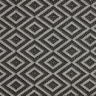 Charcoal and Cream Diamond Synthetic 6' x 9' Area Rug