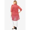 Jessica London Women's Plus Size Sheer Georgette Mega Tunic - 3 of 4