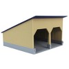 1/64 The Double Bay 40ft x 40ft Cattle Shed, Tan & Navy, 3D Printed RW-055 - 2 of 4