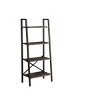 SEVOBAL Decorative Bookshelf 5 Tier Ladder Bookcase Metal Frame Storage Organizer for Small Spaces, Gray, 13"*23"*52" - 4 of 4