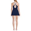 Lands' End Women's D-Cup Tugless High Neck Swim Dress Swimsuit - 2 of 4