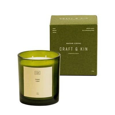 Craft & Kin Premium Aromatherapy Soy Green Candle