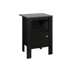 FONTOI Rectangle End Table, with Storage Space, Side Table, Nightstands for Living Room Bedroom, Brown&Gray, 17.25"*24.25"*14" - 1 of 4