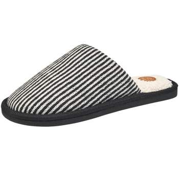 French Connection Women's Rib Knit Scuff Slippers
