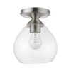 Livex Lighting Catania 1 - Light Semi-Flush Mount in  Brushed Nickel - 4 of 4