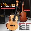 Pyle 39" Classical Acoustic Guitar - 6-String with Nylon Strings, Left-Handed, Accessory Kit Included - Natural PGACMS90LFT - image 3 of 4