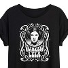 Women's - Star Wars - Princess Leia Art Nouveau Oversized Graphic T-Shirt - 2 of 4