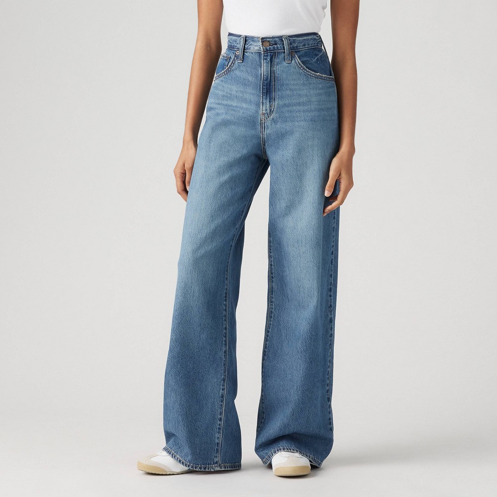 Levi's® Women's High-Rise Cinch Baggy Jeans - Chasing Dreams 28: Adjustable Waistband, Relaxed Fit