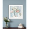 HomeRoots Pastel Peonies Pretties White Framed Print Wall Art - 2 of 4