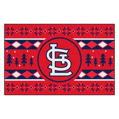 MLB St. Louis Cardinals 19"x30" Holiday Sweater Rug - Red