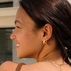 Cubic Zirconia Huggie Earrings 14k Gold Plated Tiny Earrings Small Huggie Hoop Earrings Simple Lightweight Hoops Gift for Women - 3 of 4