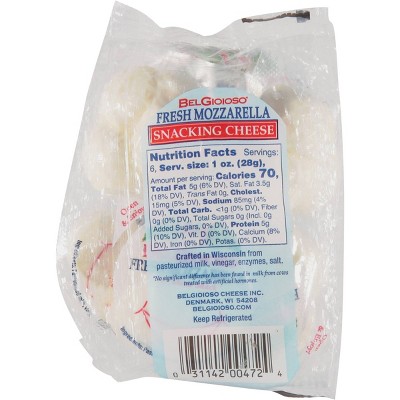 Belgioioso Fresh Mozzarella Snacking Cheese - 6oz