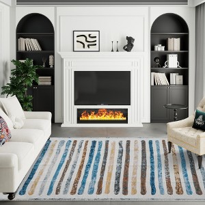 Maxax Non-Slip Machine Washable Colorful Modern Area Rug For Living Room, Hallway Runner, Entryway Rug - 1 of 4
