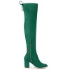 Allegra K Women's Halloween Round Toe Chunky Heel Over The Knee High Boots - 4 of 4