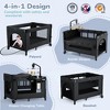 GOTGELIF 28"x39" 5-in-1 Baby Playard with Bassinet, Bedside Sleeper, Changing Table, Travel Crib & Activity Center - 3 of 4