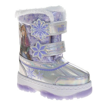 Disney Frozen Girls' Anna and Elsa Snow Boots. (Toddler/Little Kids)