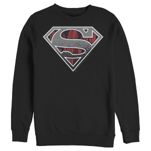 Men's Superman Logo Grunge Sweatshirt - 1 of 3