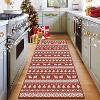 Fulvari Christmas Rug Washable Rugs,Christmas Tree Rug Non-Slip Low Pile Indoor Holiday Decor Carpet for Living Room Bedroom Dining Room - 2 of 4