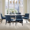 Set of 2 Modern Corduroy Upholstered Accent Dining Chairs with Mid Back and Wood Legs, Side Chairs for Living Room or Dining Room - Beige - 2 of 4