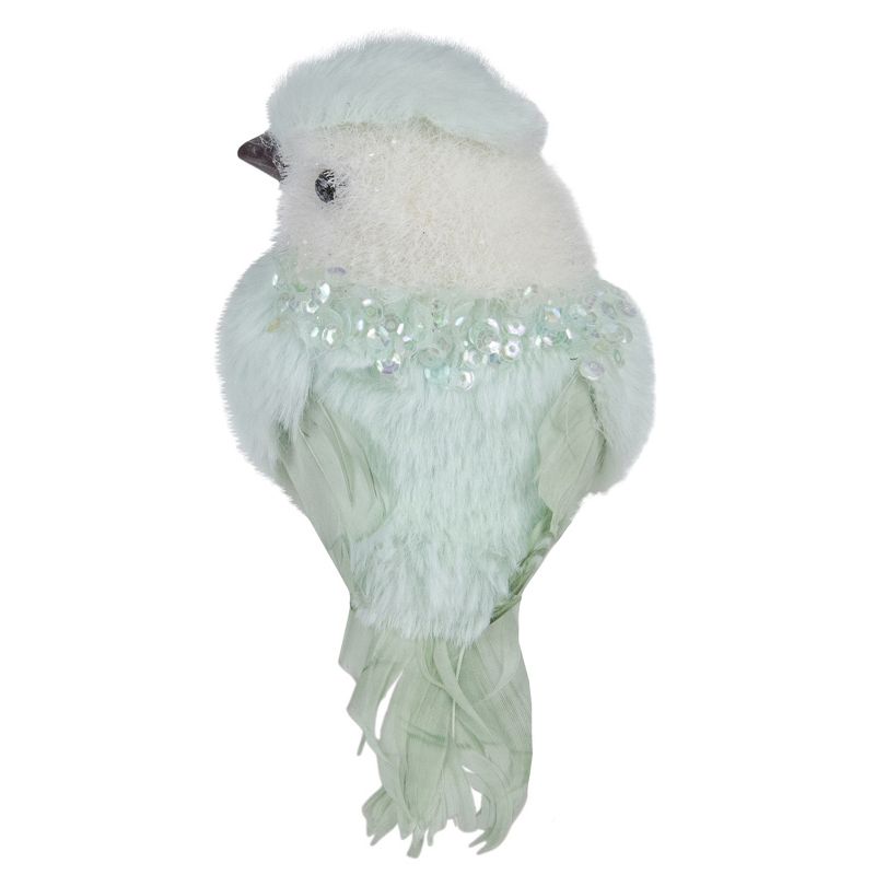 Northlight 3.5" Light Green Table Top Christmas Bird with Sequins, 4 of 6