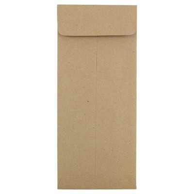 JAM Paper #10 Policy Business Envelopes 4.125 x 9.5 Brown Kraft Paper Bag 3965615H