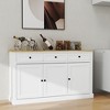 VYNXARIA White Buffet Cabinet with 3 Drawers & 3 Doors - Versatile Storage for Any Room - 2 of 4