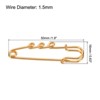 Unique Bargains Metal Decorative DIY Women's Clothing Dress 3 Holes Sewing Brooch Pins 20 Pcs - 2 of 4