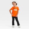 Toddler Girls' Halloween Ghost Short Sleeve T- Shirt - Cat & Jack™ Dark Orange - 4 of 4