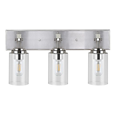 Warley Wall Sconce - Nickel/Clear - Safavieh