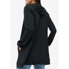 ellos Plus Size French Terry Long Zip Front Hoodie - 3 of 4