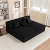 Upholstered Chaise Lounge Sleeper Sofa Bed Couch Sleeper Chair Single Sofa Lazy Sofa Accent Chair - ModernLuxe - 2 of 4