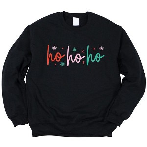 Simply Sage Market Women's Graphic Sweatshirt Ho Ho Ho Colorful - 1 of 4