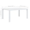 vidaXL Patio Table Garden Outdoor Porch Dining Table with Rattan Look Plastic - 4 of 4