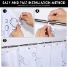 LunaLulinlk Blue Turtle Bathroom Curtain with 12 Hooks, 72" x 72" - 3 of 4