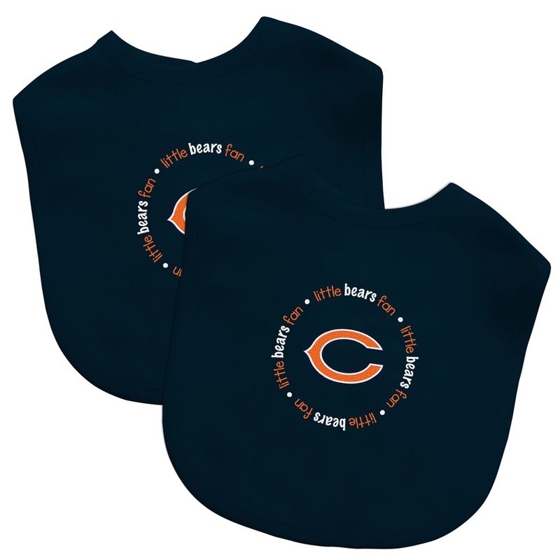 BabyFanatic Officially Licensed Unisex Baby Bibs 2 Pack - NFL Chicago Bears, 1 of 4