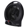 Brentwood H-F301BK 1,500-Watt-Max Portable Electric Space Heater and Fan, Black - 2 of 4