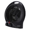 Brentwood 1,500-Watt-Max Portable Electric Space Heater and Fan, Black - image 2 of 4