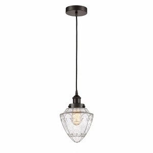 Bullet - 1 Light Cord Hung Mini Pendant In Modern Style-12 Inches Tall and 7 Inches Wide - 1 of 1